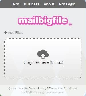 send mega files|MailBigFile .